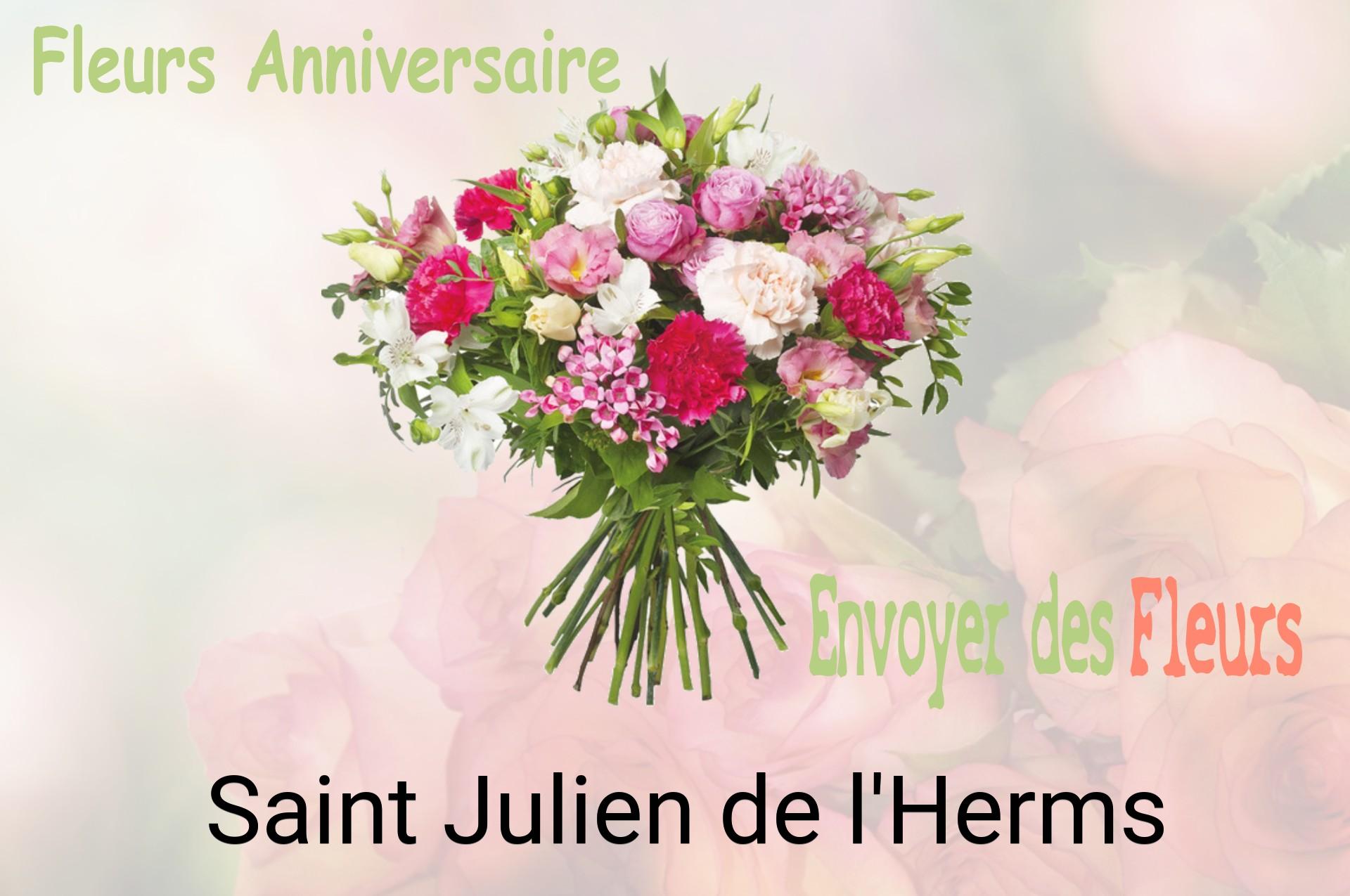 Bouquet de fleurs d’anniversaire livré à Saint-Julien-de-l'Herms