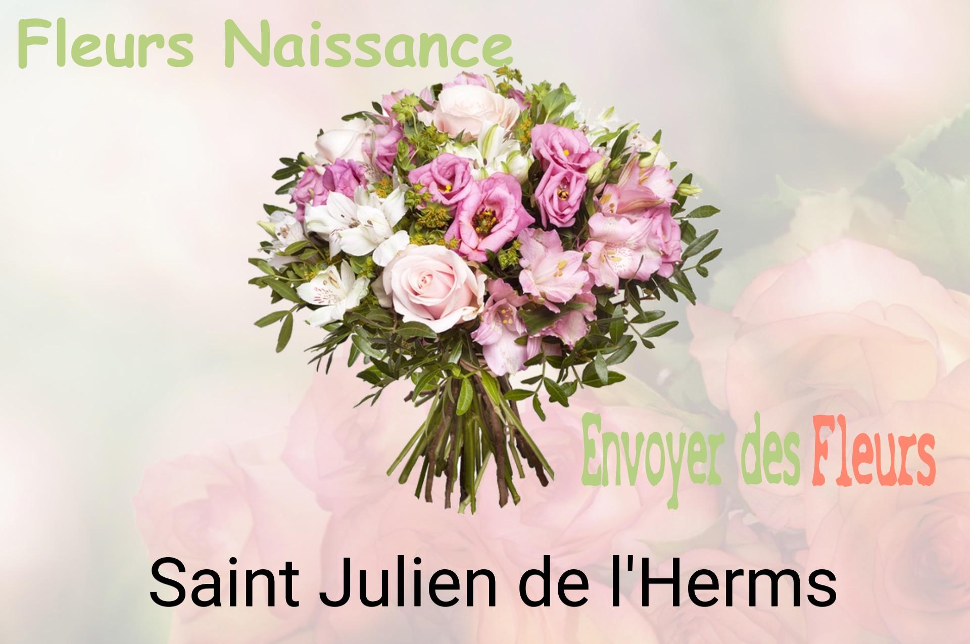 Bouquet de fleurs de naissance livré à Saint-Julien-de-l'Herms